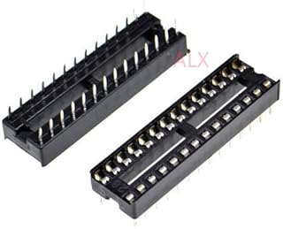 10PCS Narrow Body DIP28 IC Socket DIP CHIP Test Holder Adaptor 28 PIN dip-28 DIP 28PIN 28p 2.54MM Pitch Connector