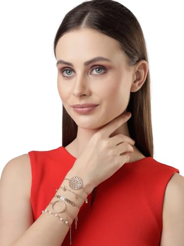 Geometric Adjustable Combo Bangle Bracelet Set