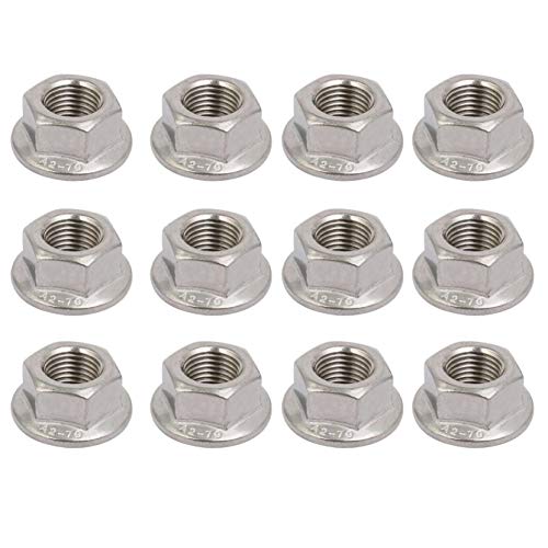COMEYOU 12 Tornillos de Brida Hexagonal de Acero Inoxidable 304 de Cosmeyu, Tuerca M12 x 1,25 mm, Rosca Fina métrica Cover
