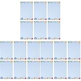 Operitacx 150 Stück Post Antik Witting Stationäre Werkzeuge Nachricht Student Blaue Karte Dekorativ Für Einen Druck Zarte Briefkarten Hochzeit Diy Tickets Bedrucktes Farbiges Papier Farbe