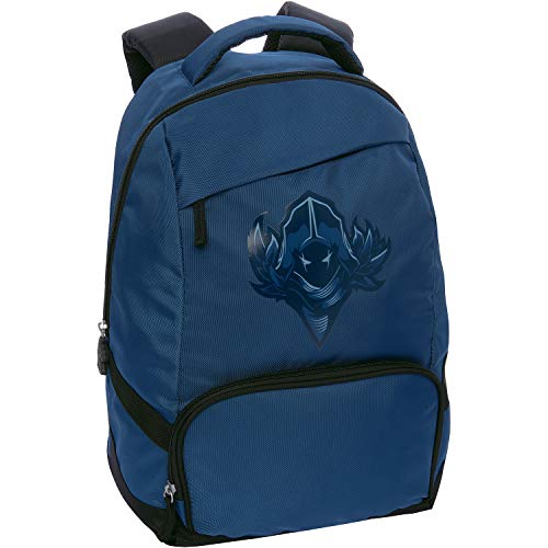 Minecraft: Zaino Americano Raven Fortnite Blu  Mochila Niños  Taglia unica