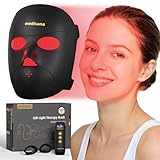 MEDISANA Red Light Therapy for Face, 3D Facial Fit Red Light Therapy Mask with 3 Modes, 850NM Infrared, Red & Blue Light Therapy for face, 5200mAh Rechargeable, 336 LED Beads for Anti-Aging, Skin Care