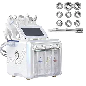 Hydrogen Oxygen Facial Machine 7-in-1 Diamond Microdermabrasion Device for Home & Salon