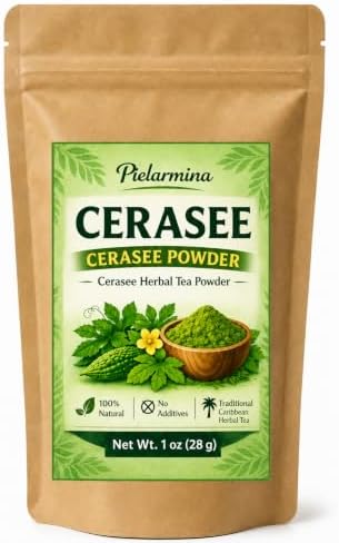 PÍELARMINA Cerasee Powder Herbal Tea Powder | 100% Pure Natural Loose Leaf Powder, No Additives, Caffeine Free, Traditional Caribbean Herbal Tea, Premium Botanical Tea -1 Oz (28 g) - 2