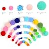 Phinus 900 PCS Pom Poms, Multicolor Bulk Pom Poms Arts and Crafts, Soft and Fluffy Craft Pom Poms, Assorted Sizes Pompoms, for Arts and Craft Making Decorations #1