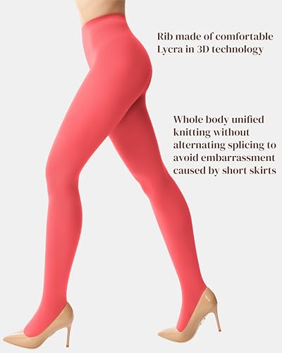 Image of leg elegant Women's 80 Den Microfiber Soft Opaque Tights Pantyhose