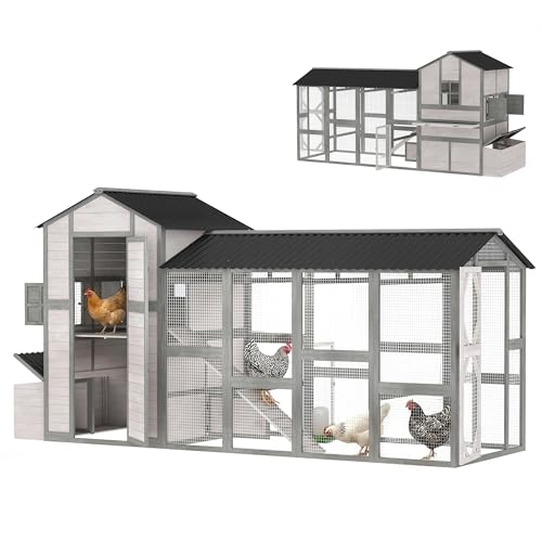 PawHut 147 Extra Large Chicken Coop with Run
