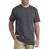 Dickies mens Short-sleeve Pocket T-shirt fashion t shirts, Charcoal, XX-Large US