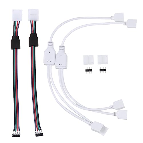 KONTONTY 1 Set LED Strip Connector Weld Connection Line with No Tools Required for Decorative and Illumination Use Compatible with Rgb Strip Lamps