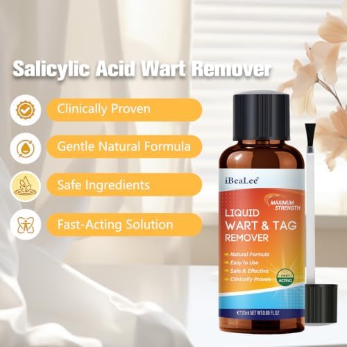 Skin Tag Remover, Fast Acting Skin Tag Removal with Salicylic Acid and Botanical Formula, Gental Liquid with Precision Brush for Targeted Skin Care on Hands, Feet, Back, Body, Toe and Neck — 사진 5