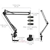 GEEKRIA for Creators Microphone Arm Compatible with sE Electronics Gemini II, SE4400a, T2, X1, Dynacaster, Mic Boom Arm Mount with Table Flange Mount Adapter, Suspension Stand, Desk Holder #1