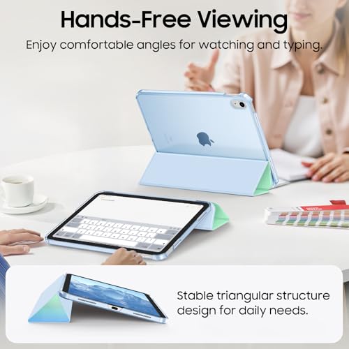 Fintie Hülle für iPad (A16) 11. Generation/iPad 10. Gen, Meeres Ombre – Ansicht 3