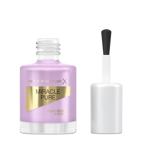 Max Factor Miracle Pure Nail, hochglänzender, farbintensiver Nagellack mit dem Schimmer von heilenden Kristallen und pflegenden Inhaltsstoffen, Fb 335 Serene Amethyst