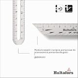 Opaska kątowa 200 mm do wewnętrznych i zewnętrznych narożników I Hultafors I Made in EU I Niezwykle precyzyjny regulowany kąt Transfer kąta z funkcją blokowania z anodowanego aluminium I