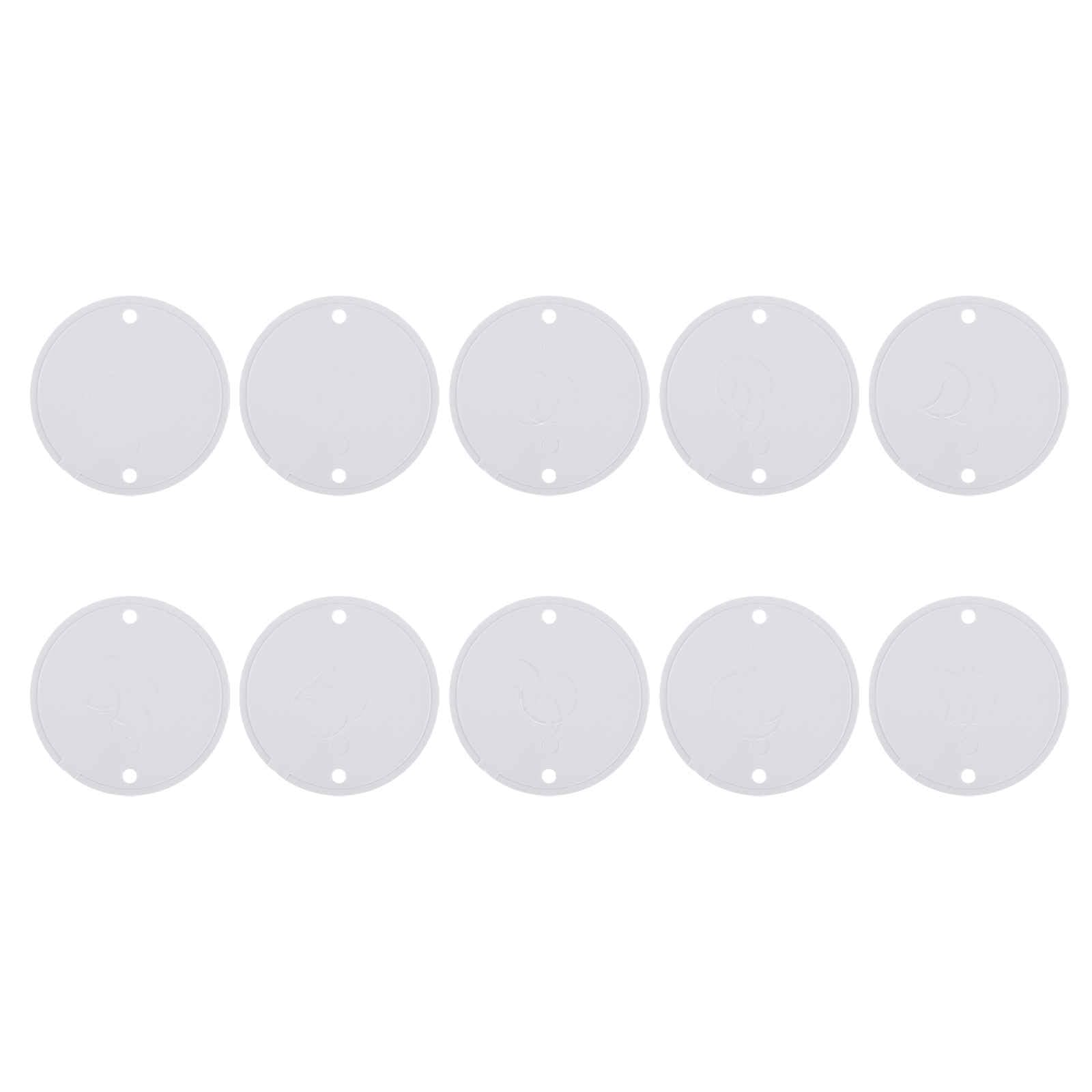 MECCANIXITY 10Pcs PVC Conduit Lid Round Junction Box Cover PVC Round Circular Box Lids 65mm OD for Conduit Box-image-25