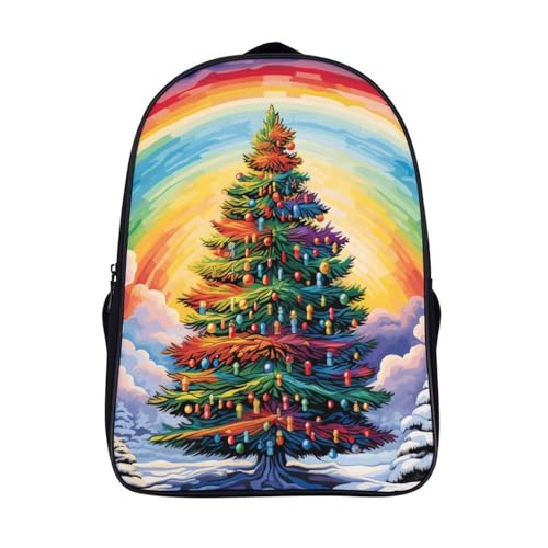 Mochila de viaje infantil ideal para regalar en preescolar con diseño de Christmas Tree