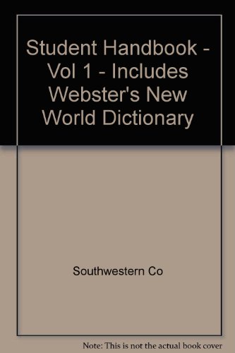 Student Handbook - Vol 1 - Includes Webster's N... B004706R6U Book Cover