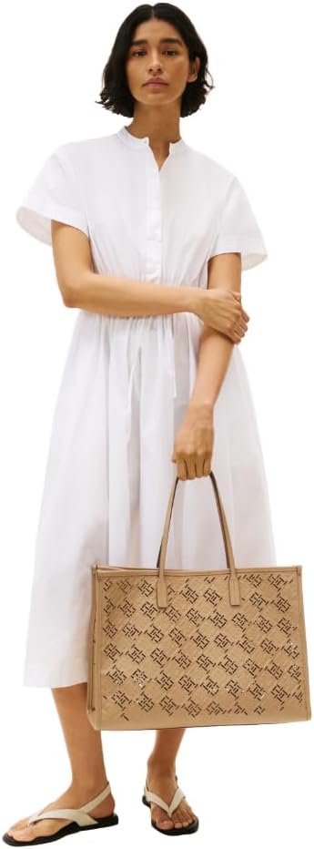 Tommy Hilfiger Womens Monogram City Tote