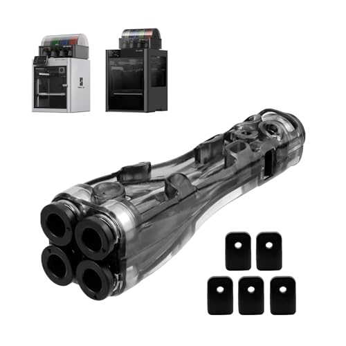 4-in-1 PTFE Adapter Feed Tube Expansion Port Filament Pipe Feed Modules Connector and Extra 4PK Filament Cleaning Pad fo