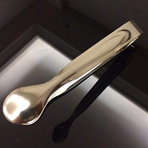 Motzu 2 Pieces Mini Appetizers Tongs 4-Inch Serving Tong - Premium 18/8 Stainless Steel Sugar Clamp Tongs Silver Perfect For Tea Party, Coffee Bar, Ice, Buffet, Kitchen #TOP3