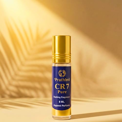Image of CR7 Pure Attar Roll-On Perfume Oil 8 ml | Alcohol Free | Long Lasting Rich Fragrance | Men & Women | Pocket Size Travel Friendly Roll On | Daily Wear