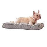 WATANIYA PET Shredded Memory Foam Dog Bed, Cooling Dog Beds for Medium Dogs with Waterproof Liner, W