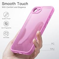 JETech Matte Hülle für iPhone 17e/16e, Rosa – Ansicht 4