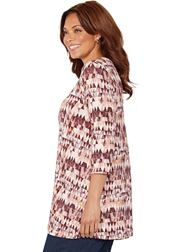 Catherines Women's Plus Size Seasonless Swing Tunic - 3X, Black (1108) #TOP3