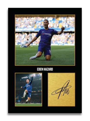 Image of HWC Trading Eden Hazard Gifts Printed Signed Autograph Picture for Football Fans and Supporters (ID-004918) - A4 Print Only