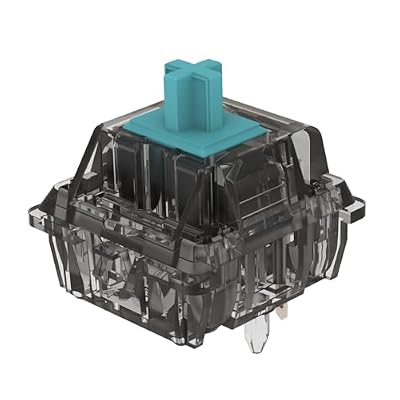DUROCK T1 Tactile Keyboard Switches, 5 Pins Tactile Switch 67g Gold Plated Spring Heavy Tactility Key Switches Pre-Lubed (DUROCK Smokey T1, 110pcs)