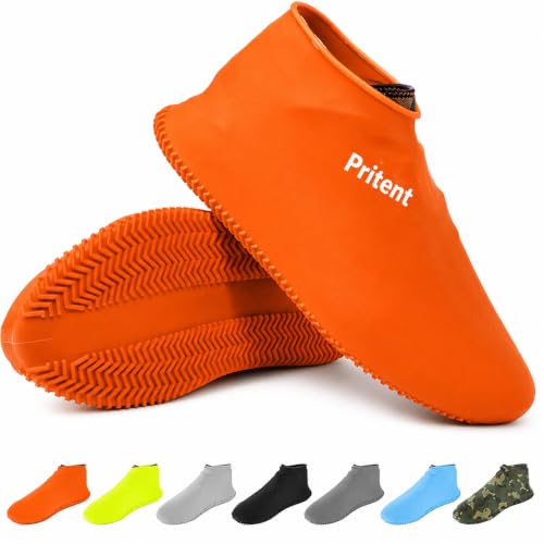 Image of 2 Set Water Proof Shoes Cover, Waterproof Shoe Cover for Trekking Travel, Rain Coat for Shoes, Rains Shoes Covers, Waterproof Silicone Shoe Cover with Non Slip Grip,Foldable Reusable Rain Protection
