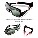 Selbstverdunkelnde Schweißbrille, Solar-Schweißerbrille, Verstellbare Komfort-Schweißschutzbrille für Argon-Lichtbogenschweißen, Schweißerbrille zum Schweißschutz, Blendfrei