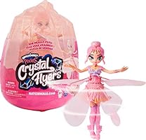 Hatchimals Pixies, Crystal Flyers Pink Magical Flying Pixie Toy, for Kids Aged 6 and up