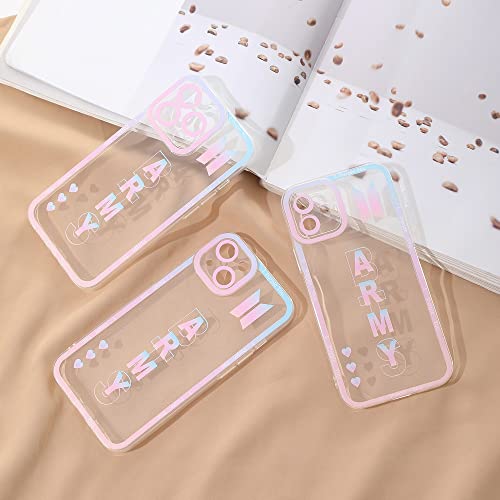 X9H8N9 Kpop Bangtan Boys Phone Case Compatible With Iphone 13 Pro Case,Clear Soft Tpu Shockproof Phone Protective Cove For Bts Army Fans Gifts #TOP3