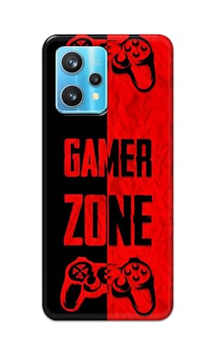 Image of Printed Hard Back Cover Case for Realme 9 4G Back Cover (Gamer Zone) -1111