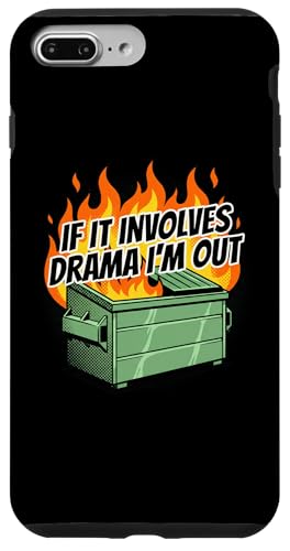 It Involves Drama ImOut Quote Anti-Drama ���[���A �X�}�z�P�[�X iPhone 7 Plus/8 Plus �p