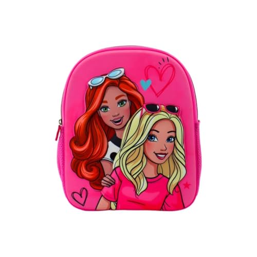 Sac à dos 3D Barbie fille rose de 30,5 cm Mybagstory pour école maternelle