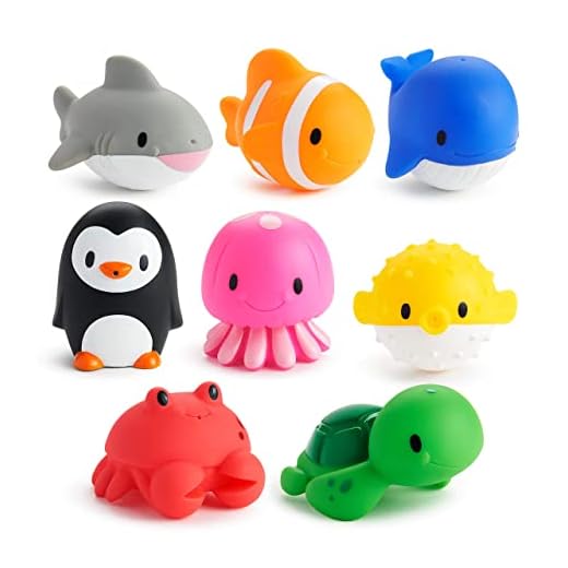 Munchkin Ocean Squirts Baby Bath Toy, 8 pack
