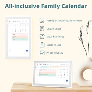 Digital Calendar 15.6-inch Smart Chore Chart, Home Electronic Wall/Tabletop Calendar with Interactive Display/Touch Screen for Family Schedule Planning, Seamless Data Syncs and APP Access Digital Calendar 156 inch Smart Chore Chart Home Electronic WallTabletop Calendar with Interactive DisplayTouch Screen for Family Schedule Planning Seamless Data Syncs and APP Access