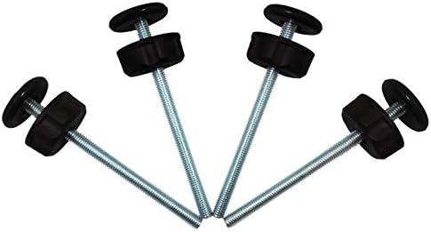 Baby Gate Guru Extra Long M8 (8mm) Spindle Rods for Pressure Mounted Gates Replacement Set - 4 Pack of M8 Spindle Screw Bolts for Baby and Pet Safety Gates - Choose Your Color (8mm, Black)