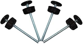 Baby Gate Guru Extra Long M8 (8mm) Spindle Rods for Pressure Mounted Gates Replacement Set - 4 Pack of M8 Spindle Screw Bolts for Baby and Pet Safety Gates - Choose Your Color (8mm, Black)
