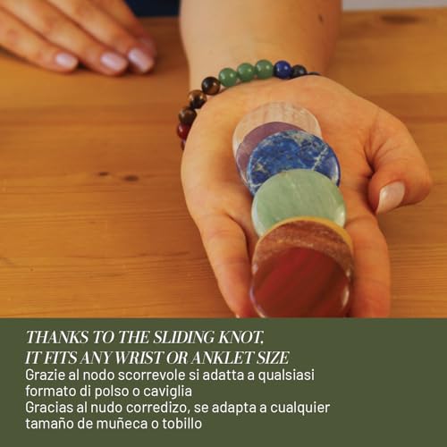 Bracciale Chakra - Bracciale Cavigliera Con Pietre Vere E Naturali Dei 7 Chakra - Bracciale Curativo Per Uomo E Donna - 4