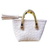 Baoblaze Figuras a Escala 1:6, Bolso, Accesorios para muñecas, Figuras de Vestir, Parte, decoración de muñeca BJD, Bolso de Moda de Soldado para Mujer de 12, Blanco