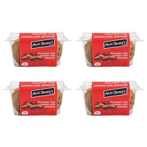Aunt Gussie's - Classic Chocolate Chip Cookies with Almonds - 4 pack