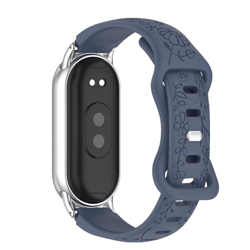[Etsbaocy] �o���h For Xiaomi Smart Band 10/9/8 �Ή� �����x���g �Ԃ̒����R���p�`�u�� �����ʃV���R�� �y�� �X�g���b�v �V���I�~ �X�}�[�g�o���h10/9/8 �p - �u���[