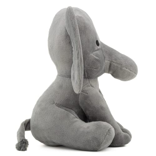 Kinrex Elephant Stuffed Animals – Stuff Animal Plush Toy For Babies Girls Boys, Elephants Plushie Teddy Bear Toys For Birth Stats Baby Shower Infant Newborn Boy & Girl, Gray Measures 9 Inches #TOP1