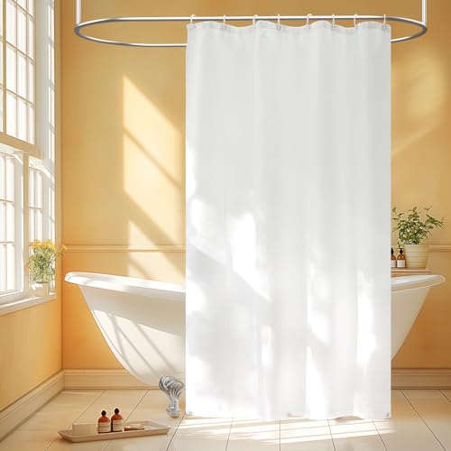 Rideau de douche imperméable Seenus avec 3 grands aimants pour un maintien stable