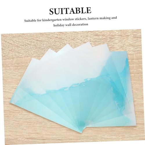 WOFASHPURET Holographic Craft Paper with Smooth Surface 10 Sheets Self Adhesive Vinyl Sticker Film and Repeated Repositioning for Glass Window Decorations and Decorative Craft Paper Creations - Image 9