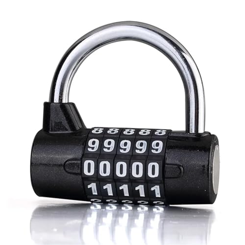 Cadenas à code de sécurité for voyage avec combinaison à 5 molettes