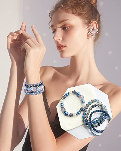 Wainis Beaded Boho Stretch Bracelet Colorful Stackable Crystal Beads Bracelets Trendy Costume Jewelry Mothers Day Gifts For Women #TOP3